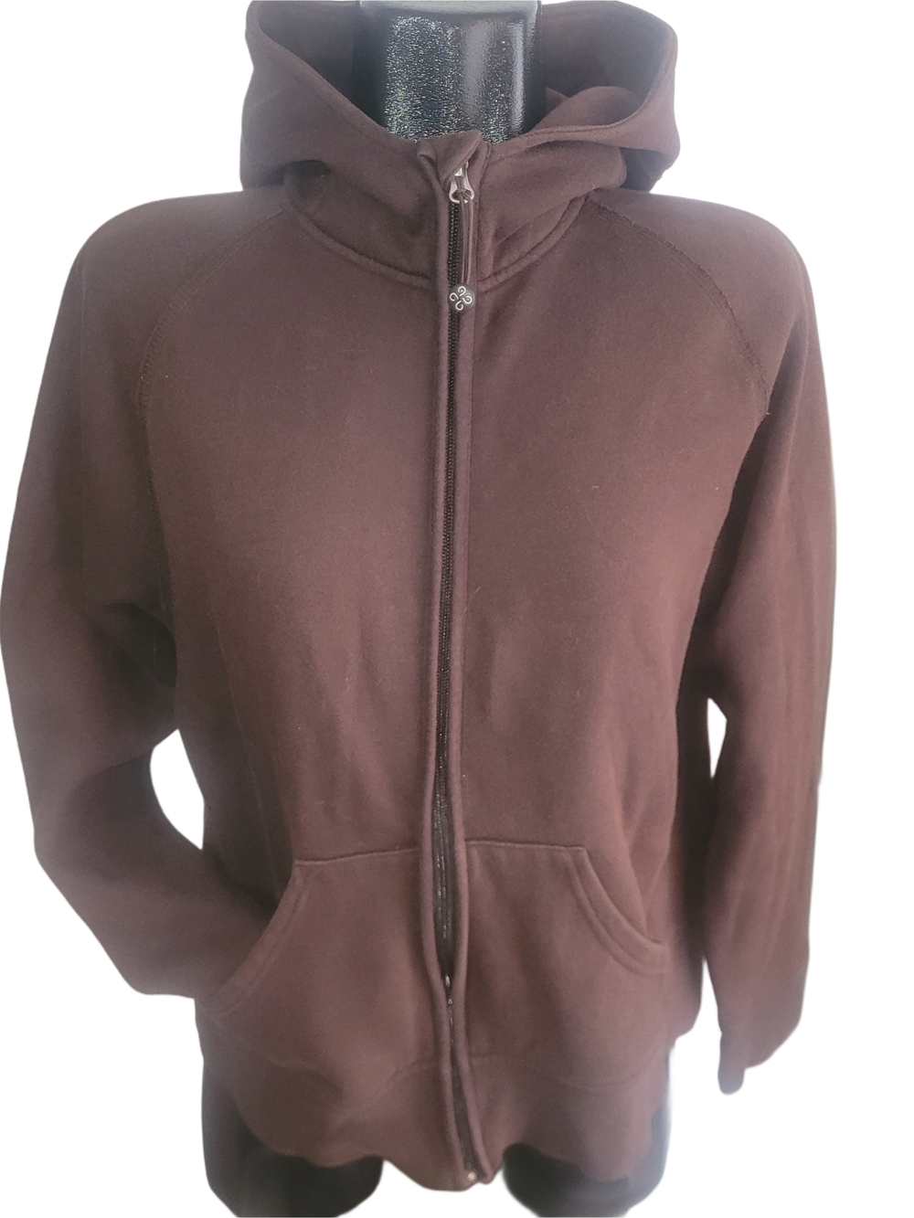 Shambhala Chocolate Brown Full-Zip Activewear Hoodie